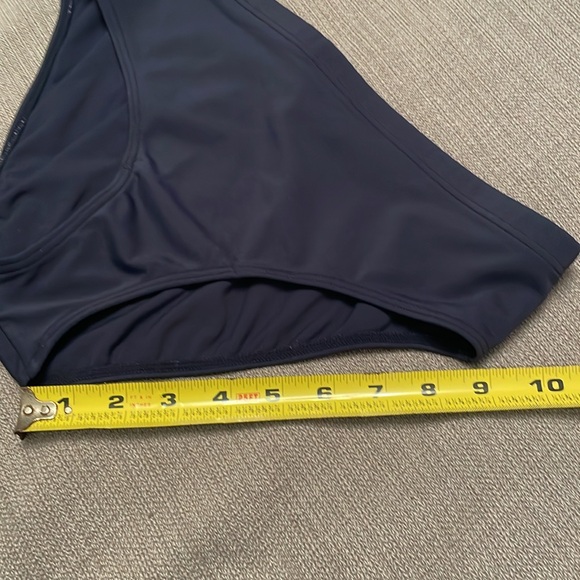 Croft & Barrow Navy Blue Swim Bottoms Size 8 High Waisted - Picture 8 of 9